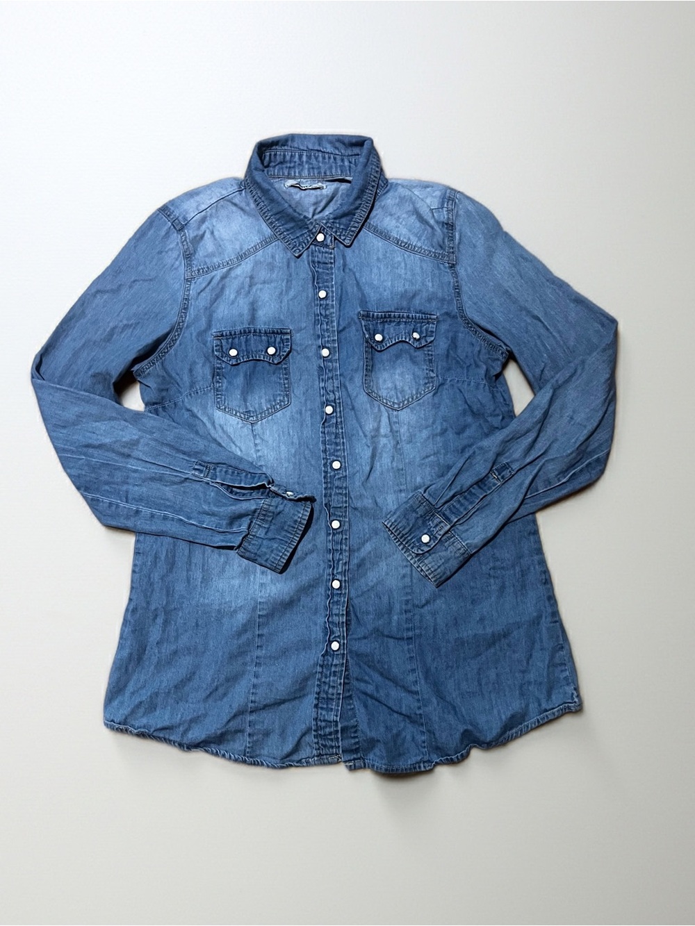 Naso Active Wear Light Denim Shirt - Light Blue
